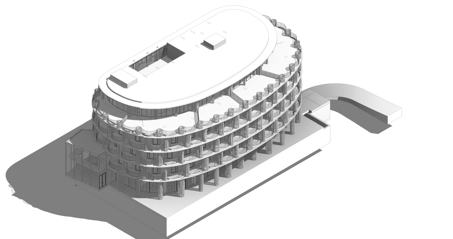 A render of a building